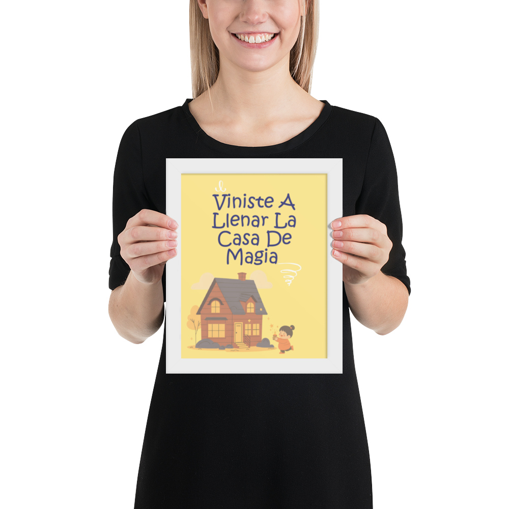 Cuadro Infantil Enmarcado – Viniste a llenar la casa de magia – Arte para Bebés – You Filled Our Home With Magic Print
