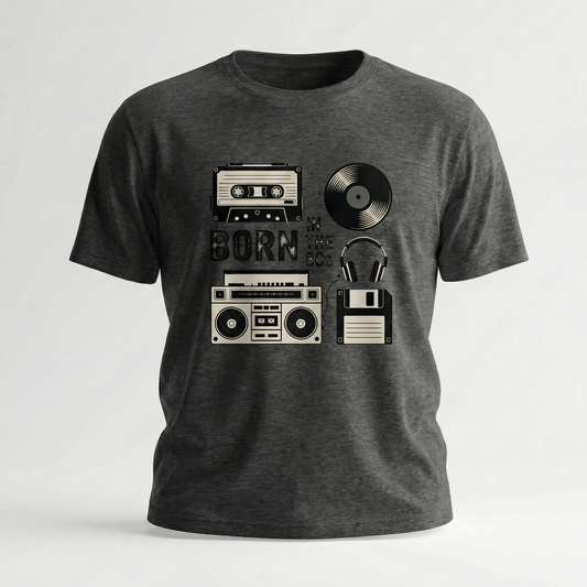 Born in the 80s Radio & Diskette Graphic Tee