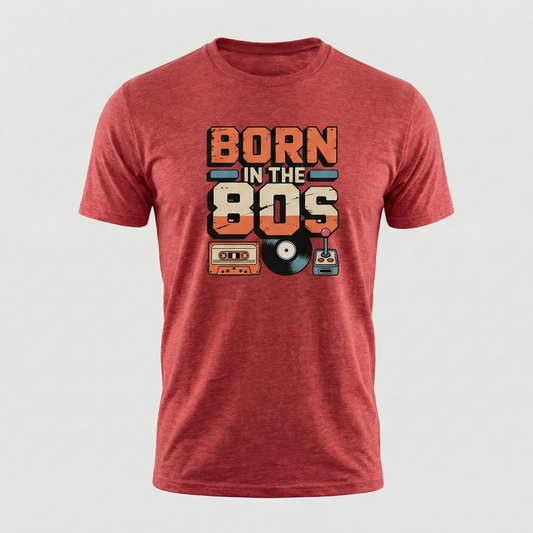 Born in the 80s-Color Type Graphic Tee