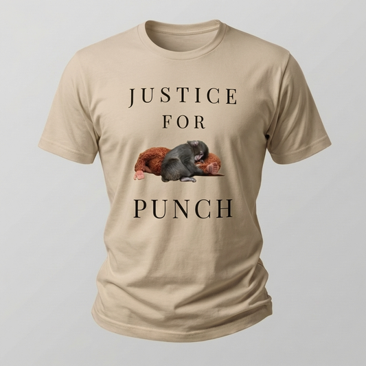 Justice For Punch Meme T-Shirt – Viral Monkey  Tee