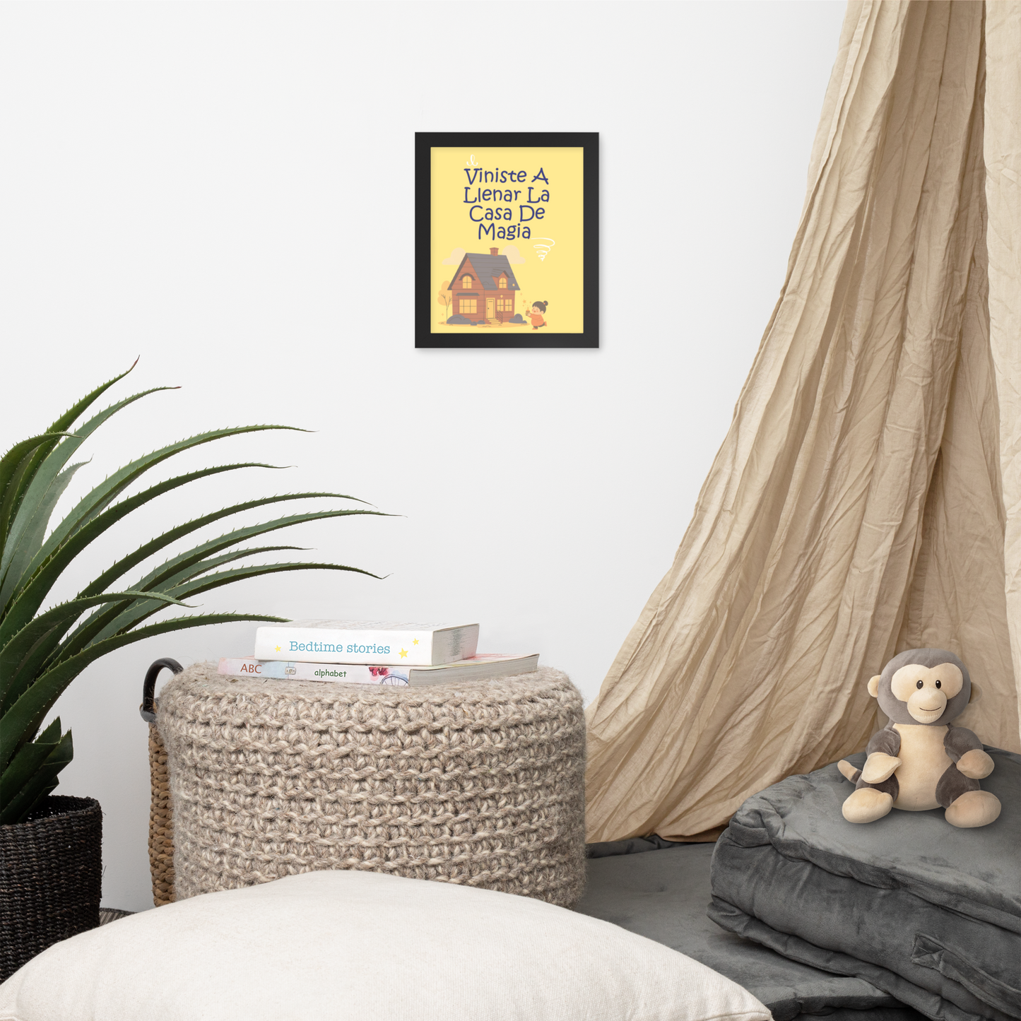 Cuadro Infantil Enmarcado – Viniste a llenar la casa de magia – Arte para Bebés – You Filled Our Home With Magic Print