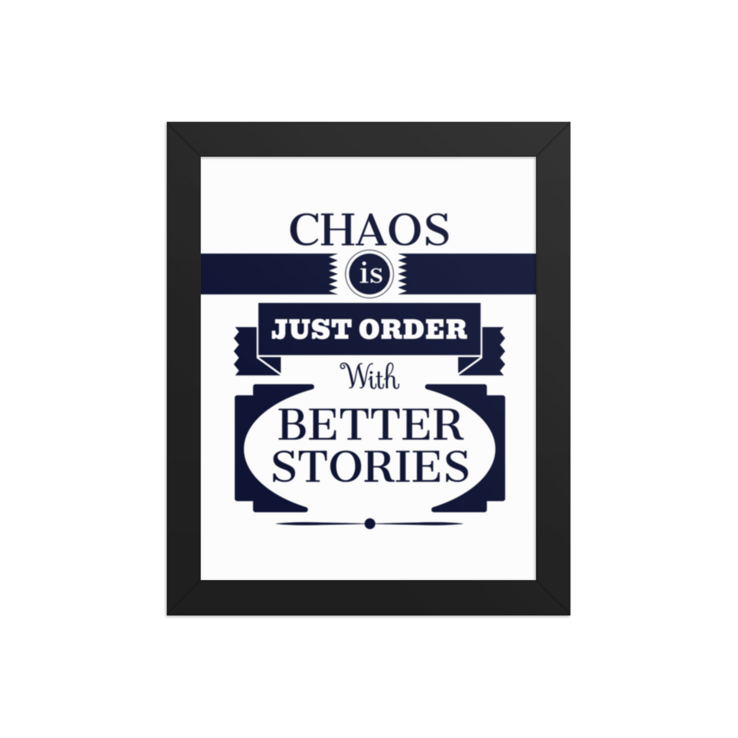 Chaos Framed Poster – Art that Embraces Beautiful Disorder