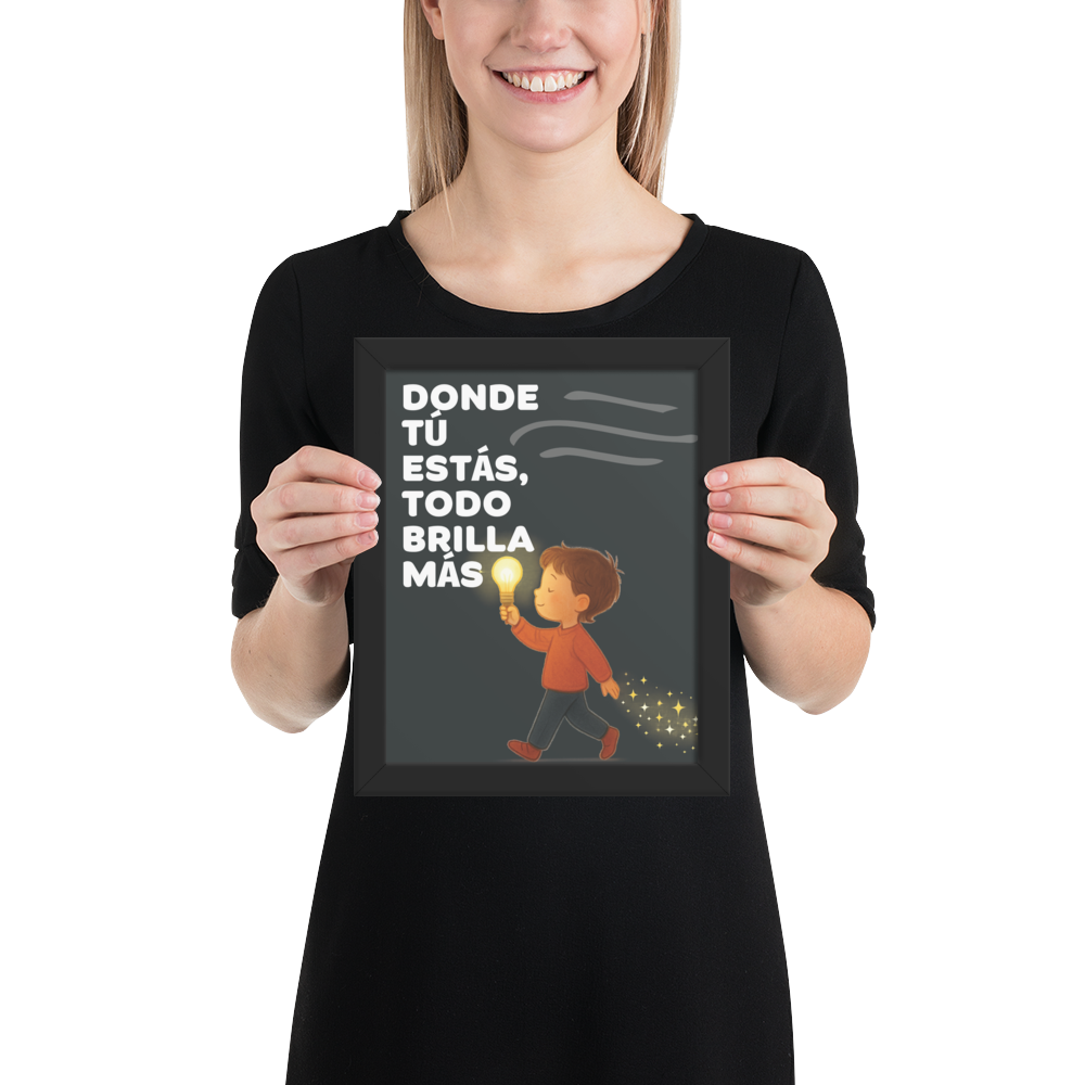 Cuadro Infantil – Donde tú estás, todo brilla más – Kids Room Wall Art – Where You Are, Everything Shines Brighter