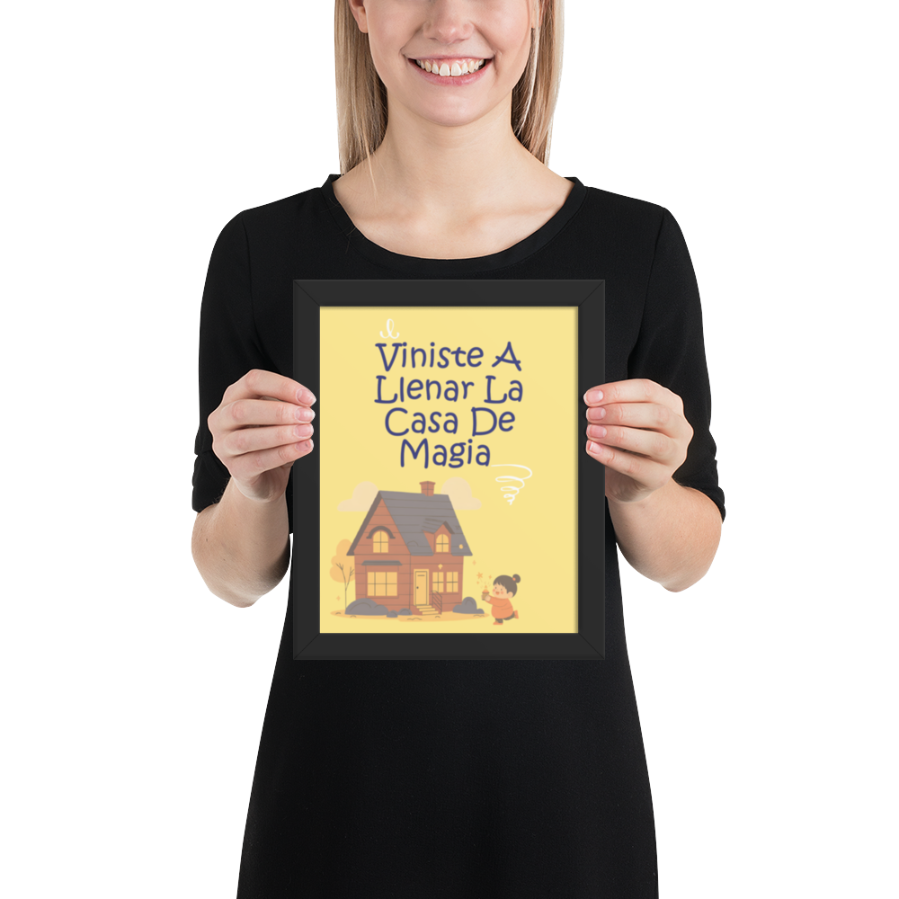 Cuadro Infantil Enmarcado – Viniste a llenar la casa de magia – Arte para Bebés – You Filled Our Home With Magic Print