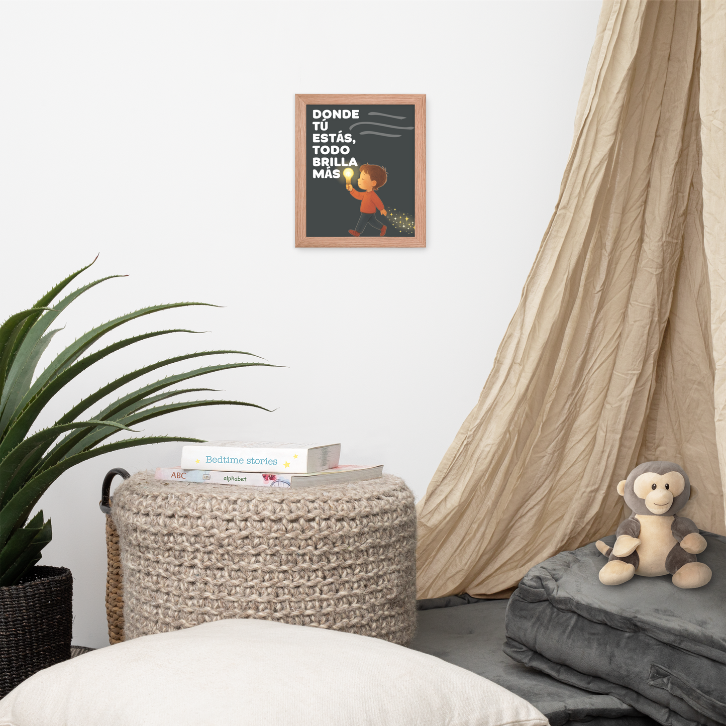 Cuadro Infantil – Donde tú estás, todo brilla más – Kids Room Wall Art – Where You Are, Everything Shines Brighter