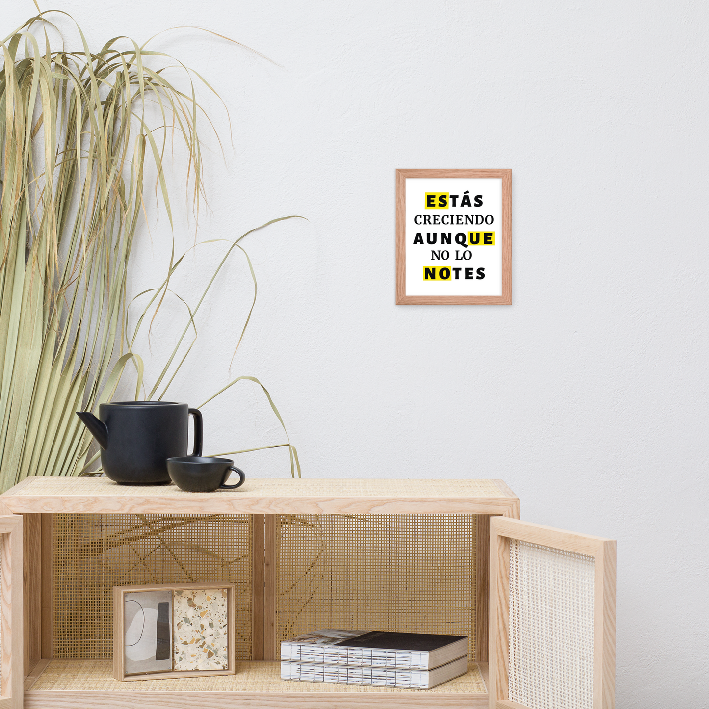 Cuadro Enmarcado – Estás creciendo aunque no lo notes – Frase Motivacional – You’re Growing Even If You Don’t See It – Wall Art