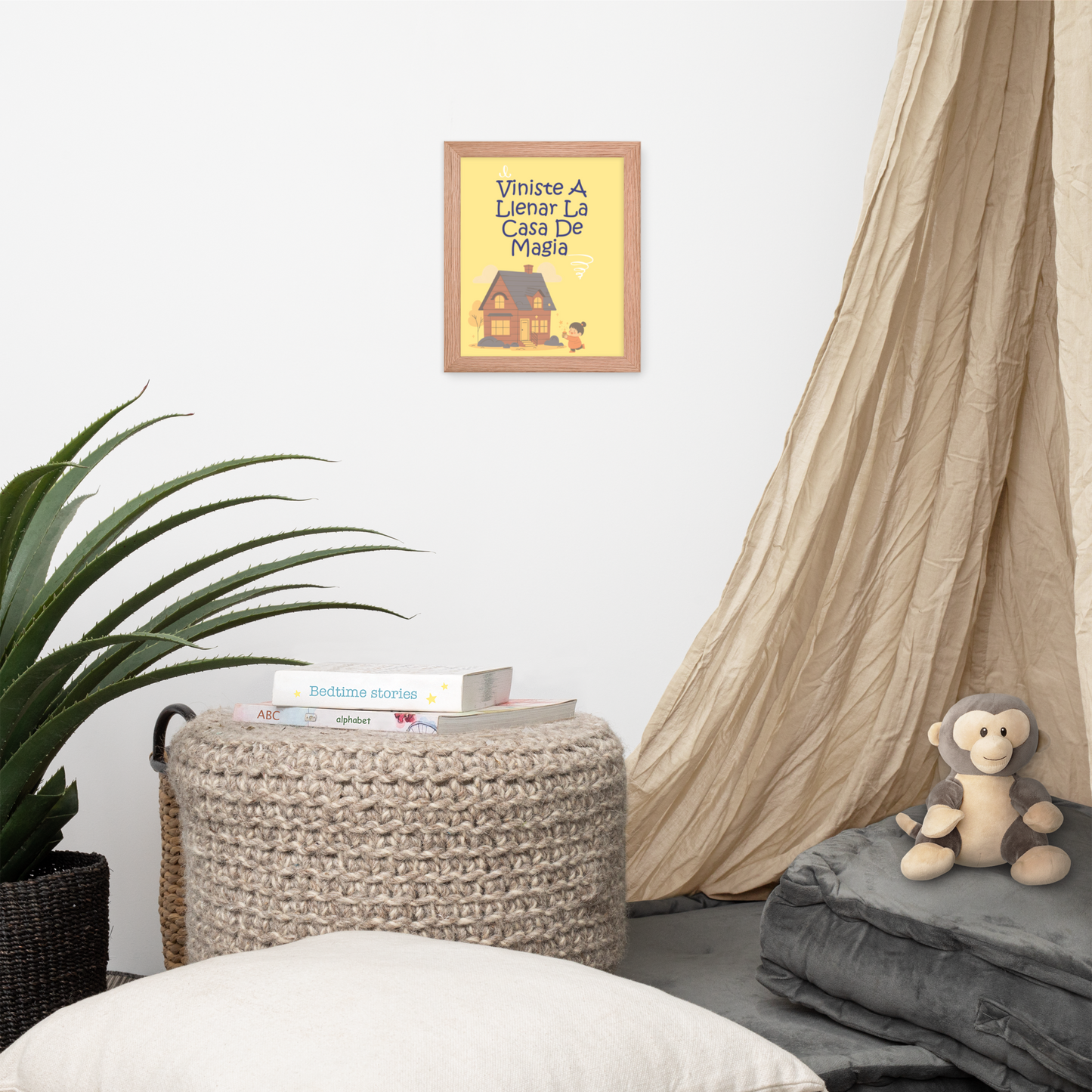 Cuadro Infantil Enmarcado – Viniste a llenar la casa de magia – Arte para Bebés – You Filled Our Home With Magic Print