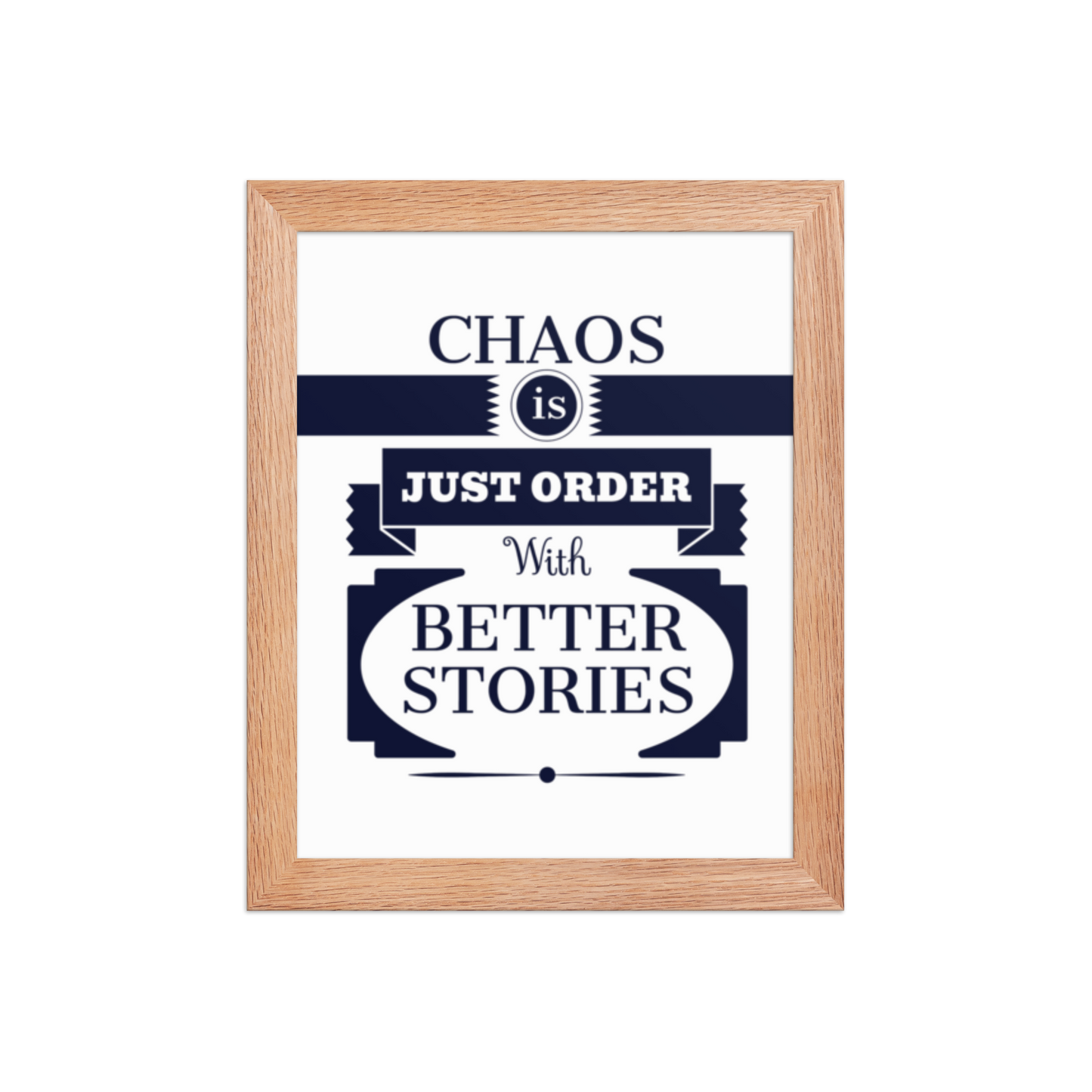 Chaos Framed Poster – Art that Embraces Beautiful Disorder