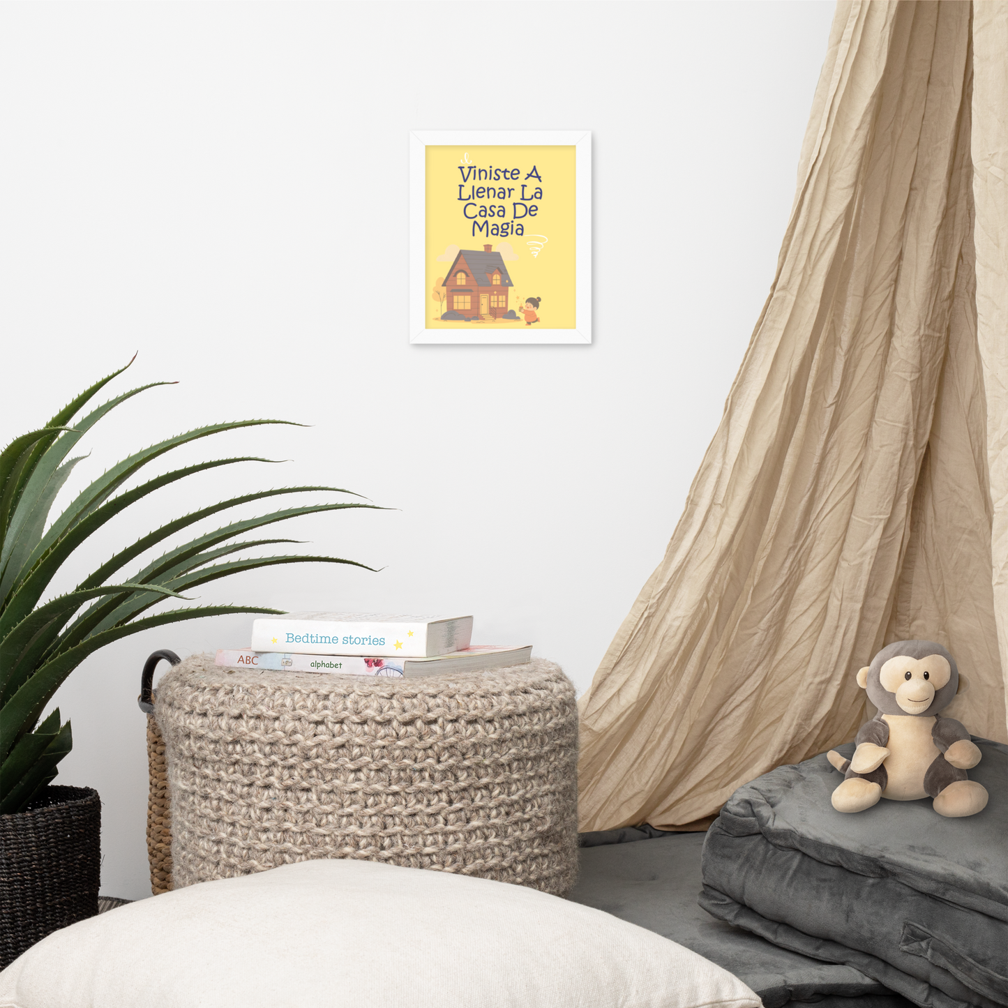 Cuadro Infantil Enmarcado – Viniste a llenar la casa de magia – Arte para Bebés – You Filled Our Home With Magic Print