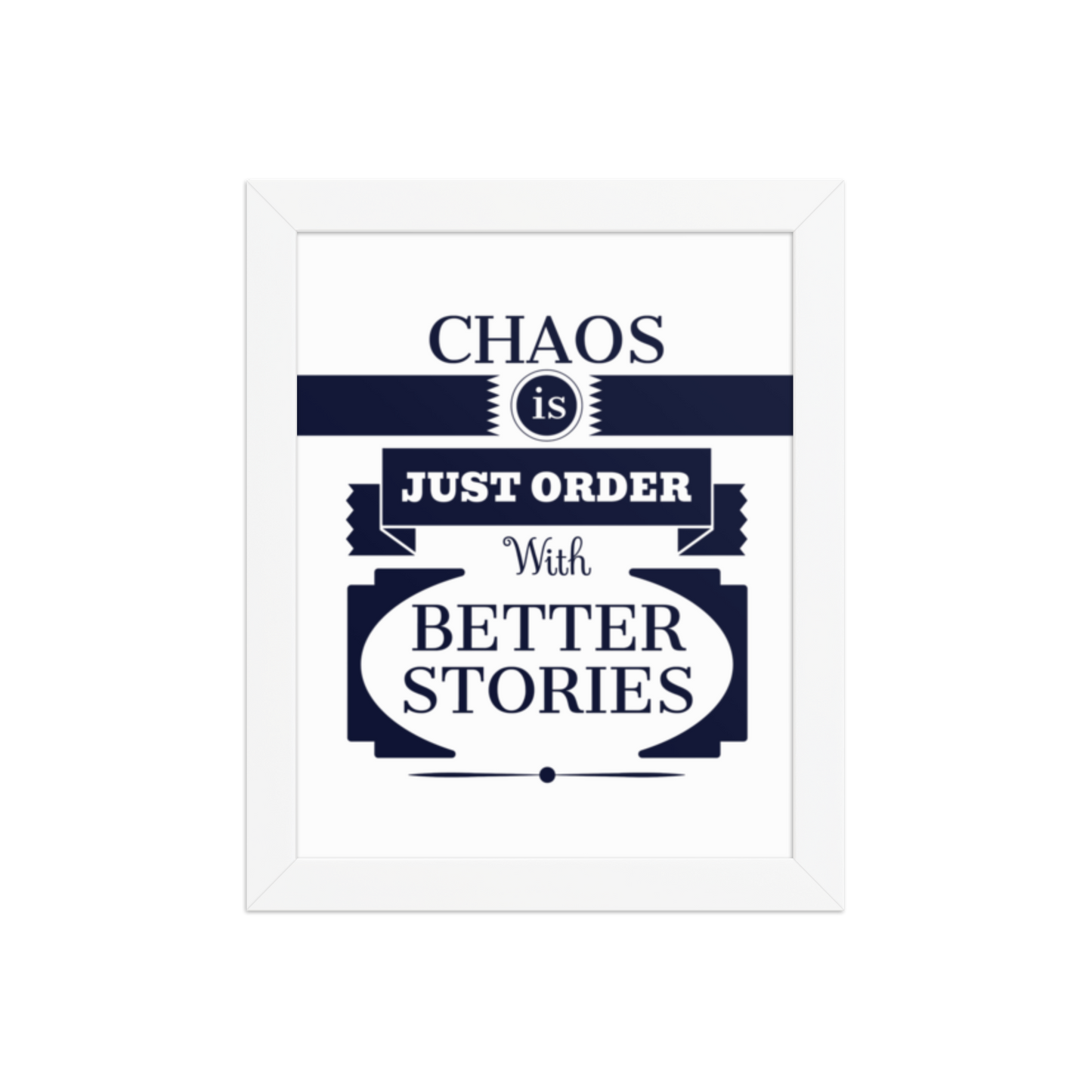 Chaos Framed Poster – Art that Embraces Beautiful Disorder