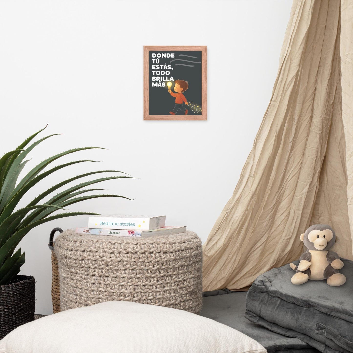 Cuadro Infantil – Donde tú estás, todo brilla más – Kids Room Wall Art – Where You Are, Everything Shines Brighter